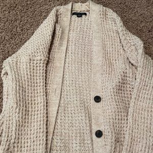 Cream knitted cardigan